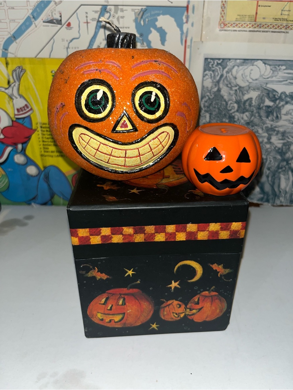 Vintage Halloween Pumpkin Decor